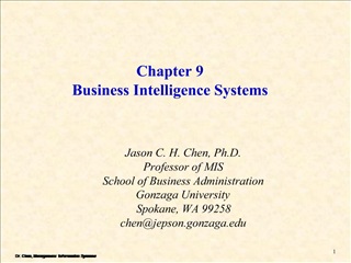 Chapter 9 Business Intelligence Systems