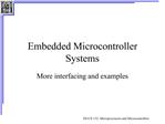 Embedded Microcontroller Systems