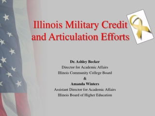Illinois Military Credit and Articulation Efforts