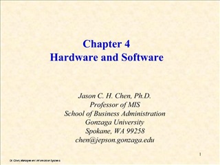 Chapter 4 Hardware and Software