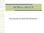 NCTM vs. NJCCCS