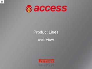 Product Lines overview