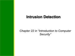 Master thesis intrusion detection