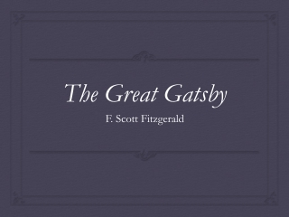 The Great Gatsby