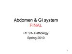 Abdomen GI system FINAL