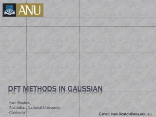 DFT Methods in Gaussian