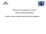 Process of convergence in the EU Joanna Wolszczak-Derlacz
