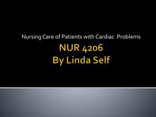 NUR 4206 By Linda Self