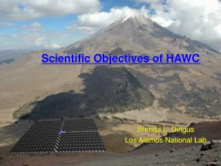 Scientific Objectives of HAWC
