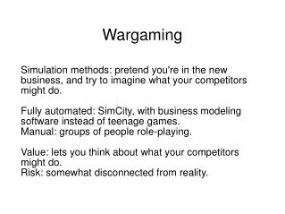 Wargaming