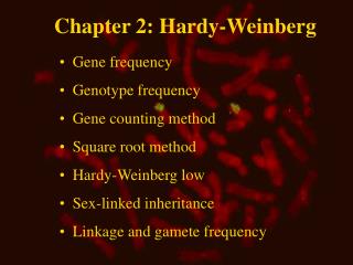 Chapter 2: Hardy-Weinberg