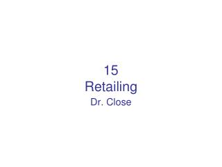 15 Retailing