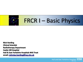 FRCR I – Basic Physics