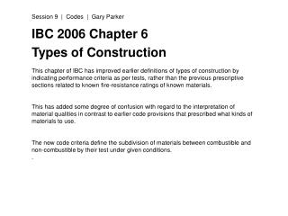 PPT - IBC 2006 Chapter 6 Types Of Construction PowerPoint Presentation ...