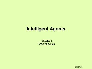 Intelligent Agents