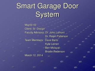 Smart Garage Door System