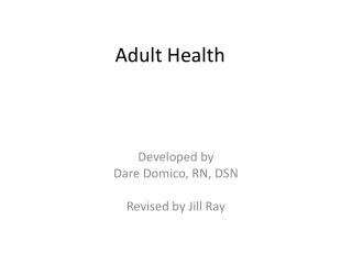 Adult Health