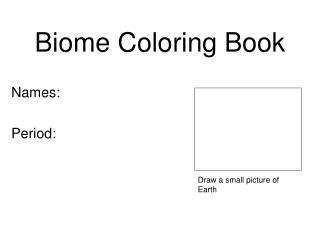 Biome Coloring Book