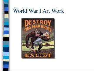 World War I Art Work