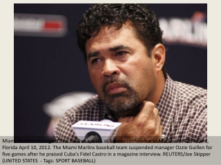 Marlins suspend Ozzie Guillen