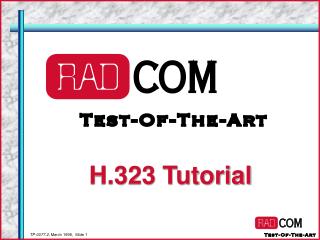 H.323 Tutorial