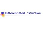 Differentiated Instruction