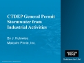 CTDEP General Permit Stormwater from Industrial Activities