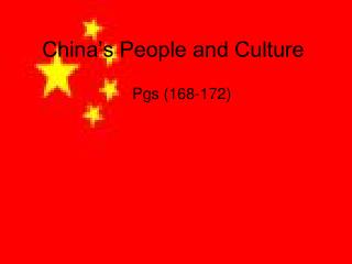 China’s People and Culture