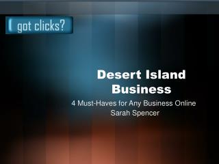 Desert Island Business