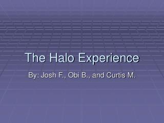 The Halo Experience