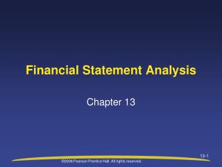 PPT - CHAPTER 9 Financial statement analysis I PowerPoint Presentation ...