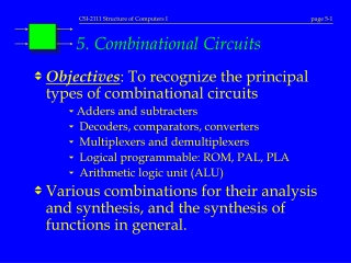 5. Combinational Circuits