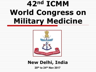 42 nd ICMM World Congress on Military Medicine