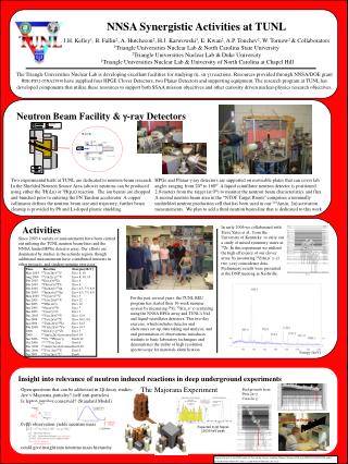NNSA Synergistic Activities at TUNL