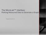 The MicroLab Interface: Plotting Measured Data to Generate a Graph