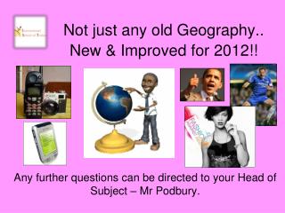 Not just any old Geography.. New &amp; Improved for 2012!!