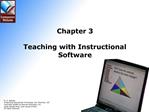 Chapter 3 Teaching with Instructional Software