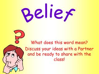What does this word mean? Discuss your ideas with a Partner and be ready to share with the class!