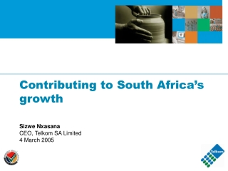 Contributing to South Africa’s growth