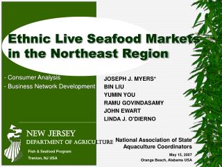 Ethnic Live Seafood Markets in the Northeast Region