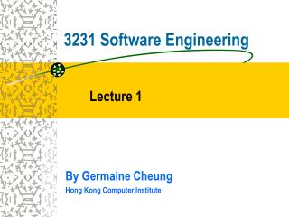 3231 Software Engineering