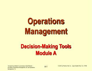 management operations chapter powerpoint presentation production decision making lean mdmp just process ppt inventory layout systems heizer render oriented military