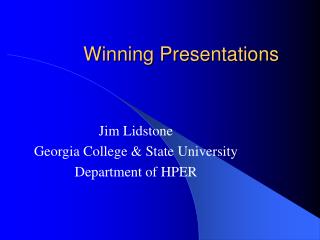 Winning Presentations
