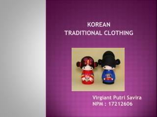 KOREAN TRADITIONAL CLOTHING
