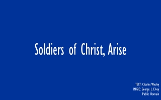 Soldiers of Christ, Airse