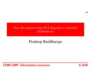 Face Recognition using PCA (Eigenfaces) and LDA (Fisherfaces)