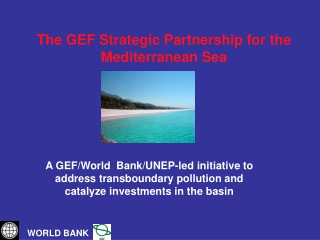 The GEF Strategic Partnership for the Mediterranean Sea