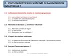 2. PEUT-ON IDENTIFIER LES RACINES DE LA REVOLUTION INDUSTRIELLE
