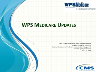 WPS Medicare Updates