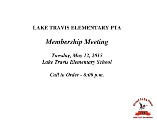 MEETING AGENDA